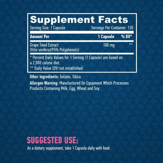 Haya Grapeseed Extract 100 mg 120 Caps