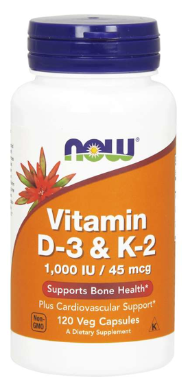 Vitamin D-3 & K-2 120 caps